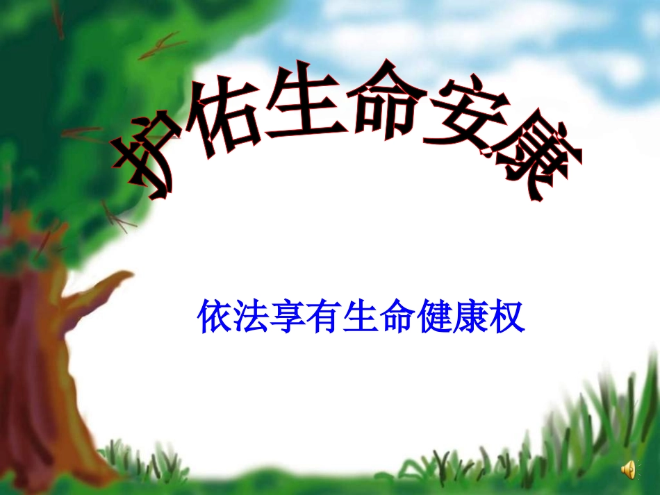 护佑生命安康PPT_第1页
