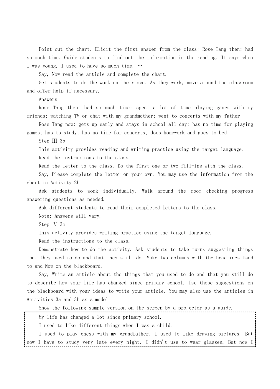 九年级英语全册 Unit 2 I used to be afraid of the dark The Fifth Period教案 人教新目标版_第2页