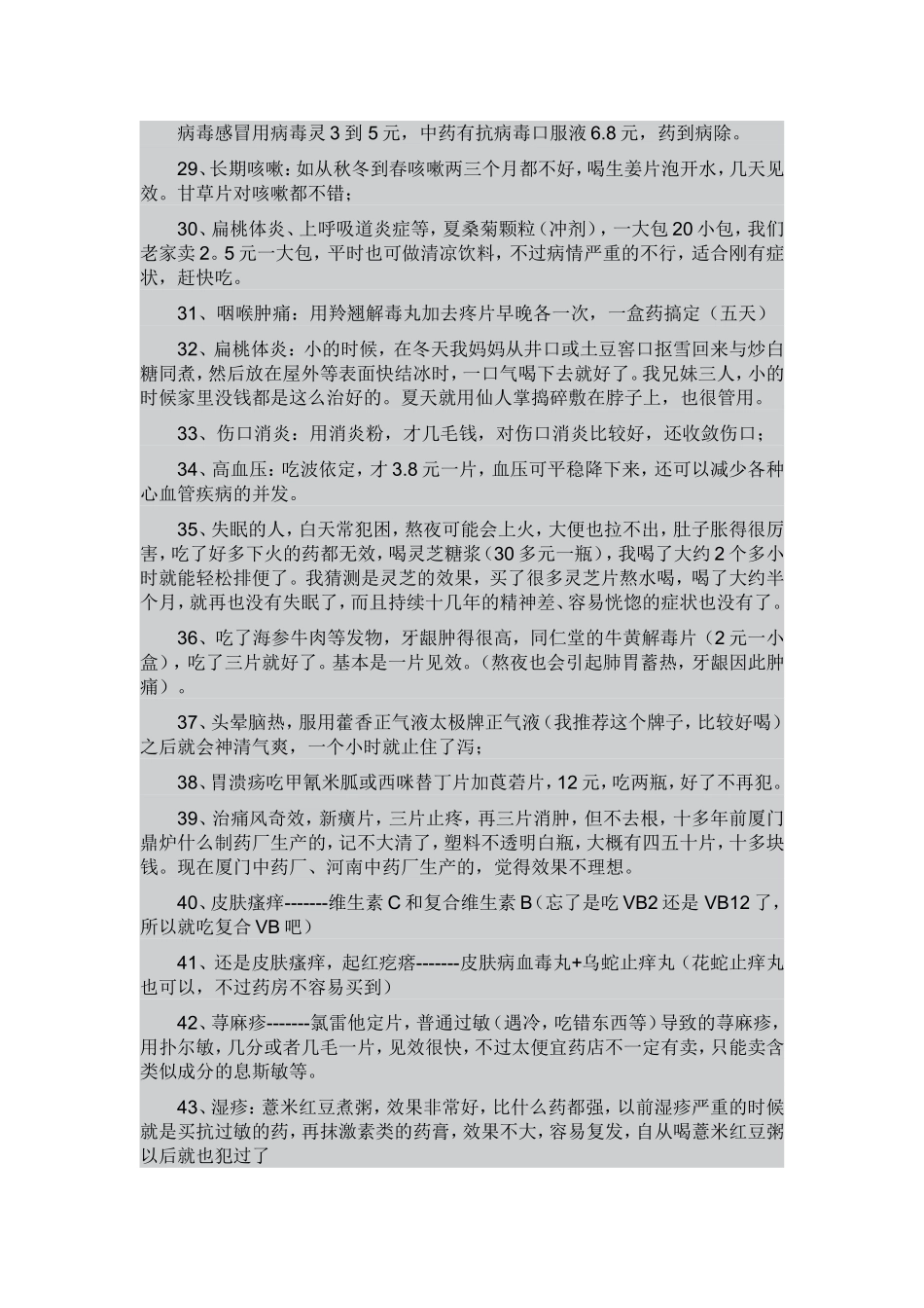常用的便宜的好药_第3页