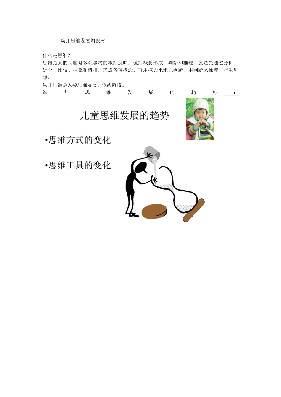 幼儿思维发展知识树_第1页