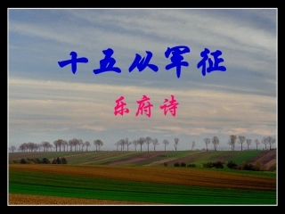 《十五从军征》课件
