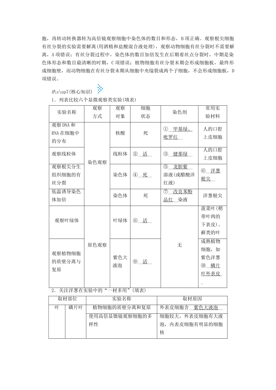 高考生物大二轮复习 专题十四 实验与探究学案-人教版高三全册生物学案_第3页