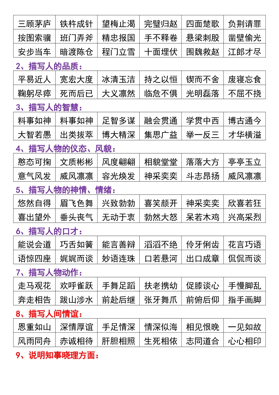 三年级上册语文必背重点知识点归纳_第2页