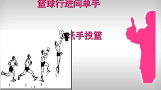 篮球行进间单手低手投篮