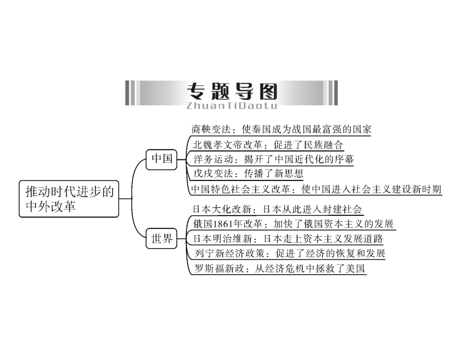 专题五推动时代进步的中外改革_第2页