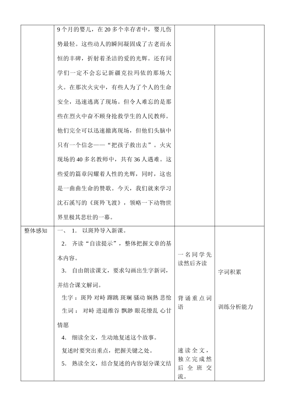 七年级语文斑羚飞渡 教案_第2页