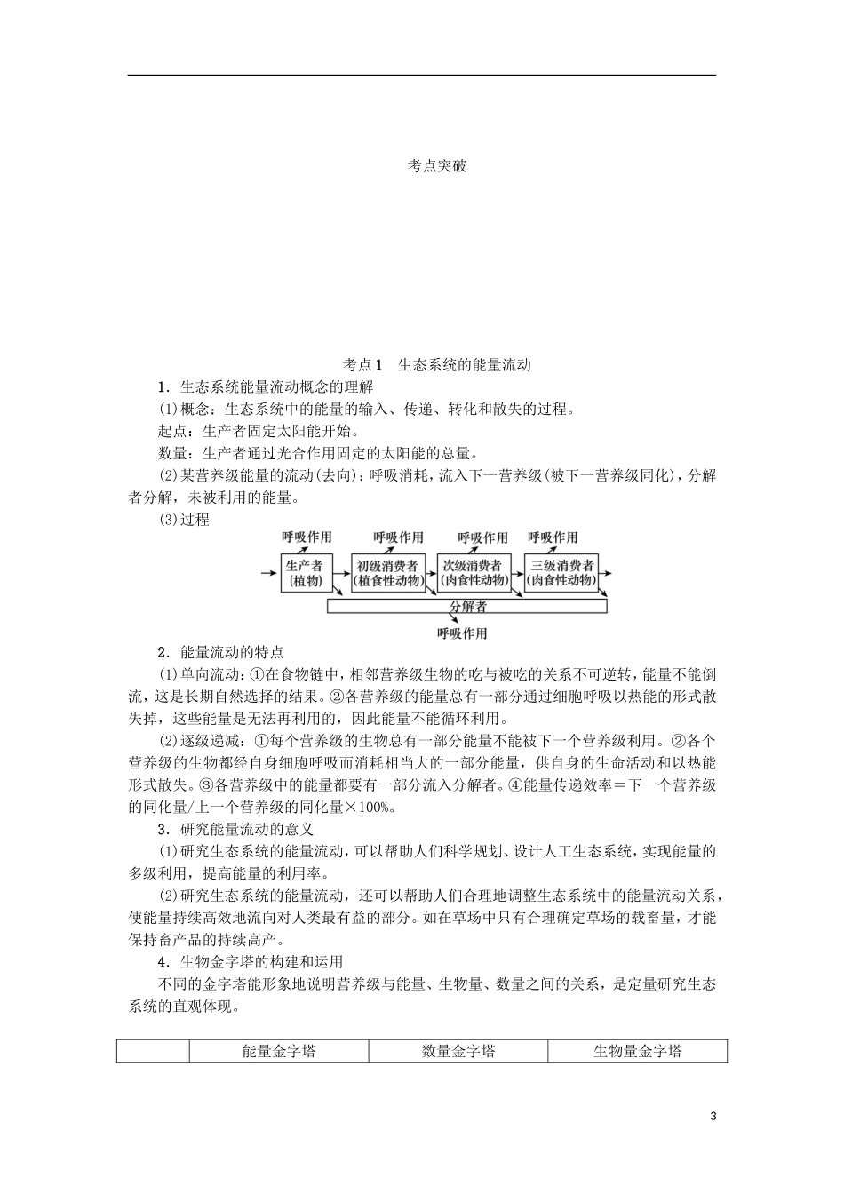 （江苏专用）高考生物一轮总复习 第11单元 生态系统及其保护 第2讲 生态系统的功能学案-人教版高三全册生物学案_第3页