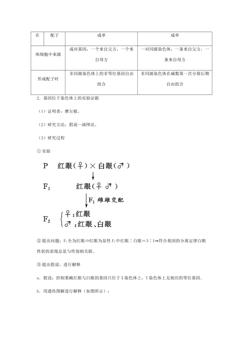 （全国通用）高考生物总复习《基因在染色体上及伴性遗传》专题突破学案-人教版高三全册生物学案_第2页