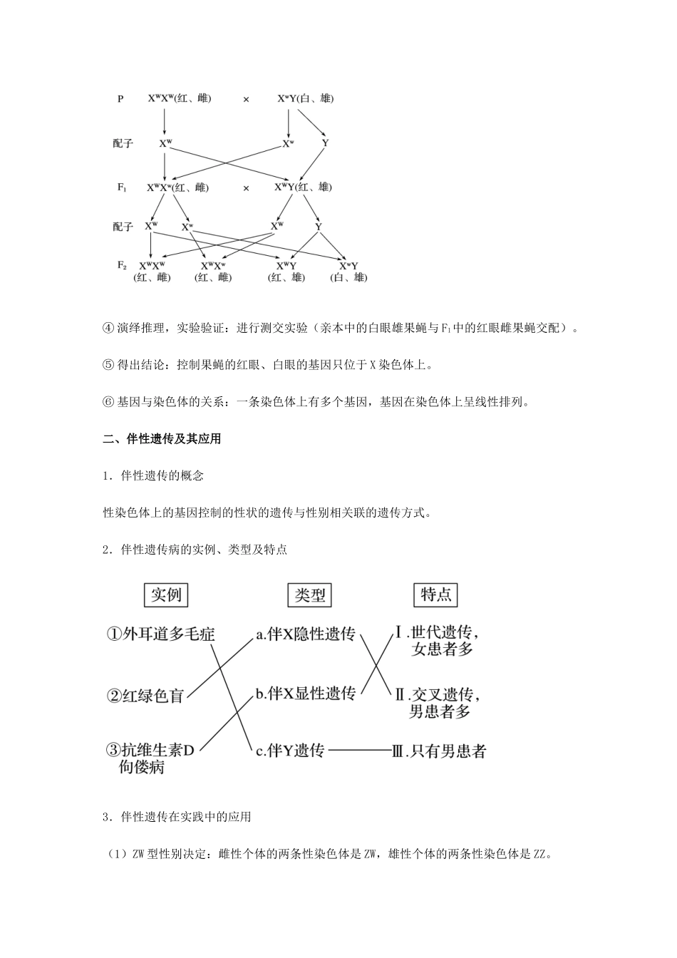 （全国通用）高考生物总复习《基因在染色体上及伴性遗传》专题突破学案-人教版高三全册生物学案_第3页