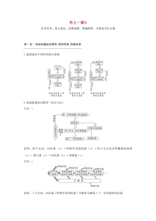（江苏专版）高考生物大一轮复习 第九单元 生物与环境 补上一课6学案-人教版高三全册生物学案