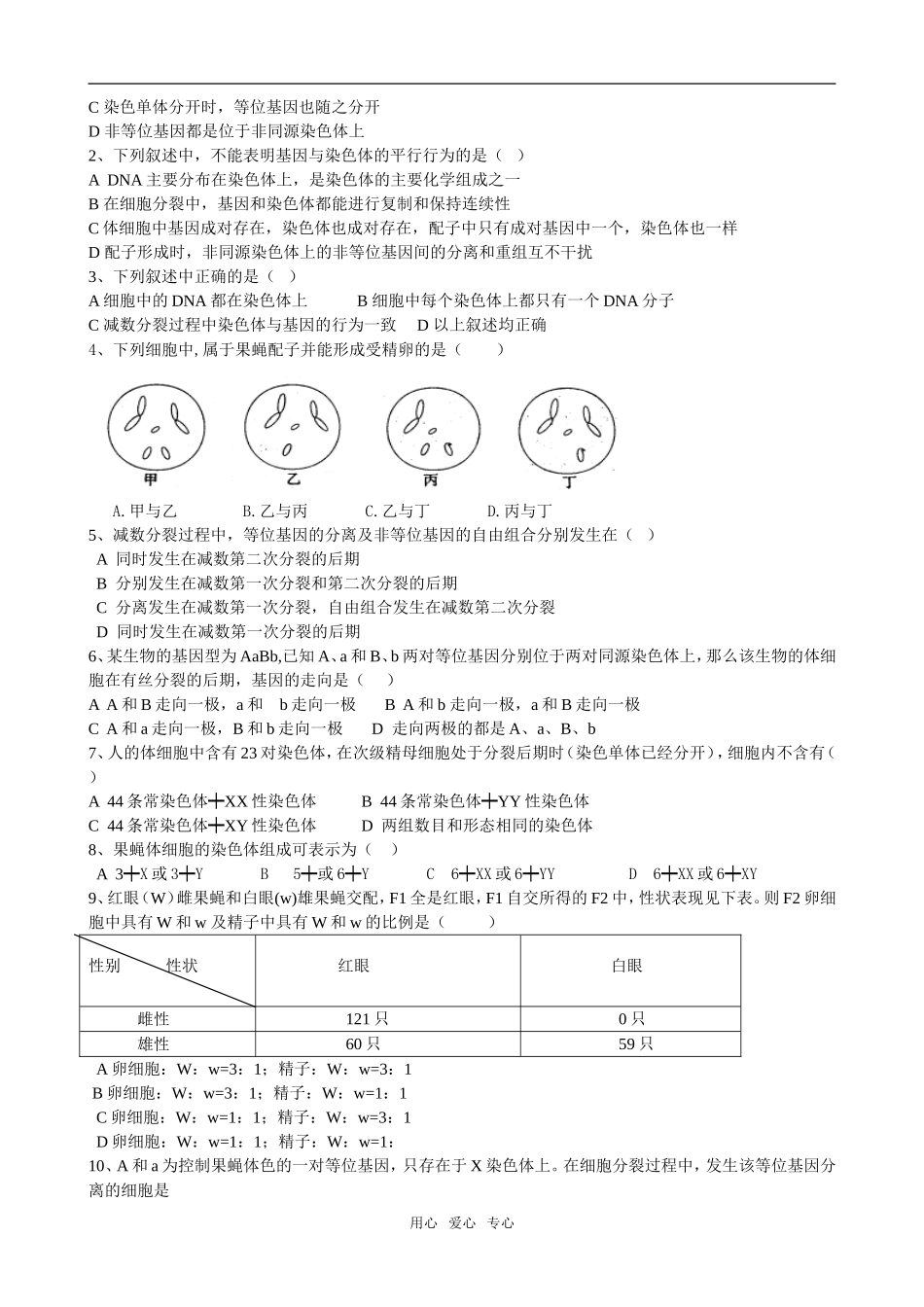 4孙钱民灌中-基因在染色体上_第3页