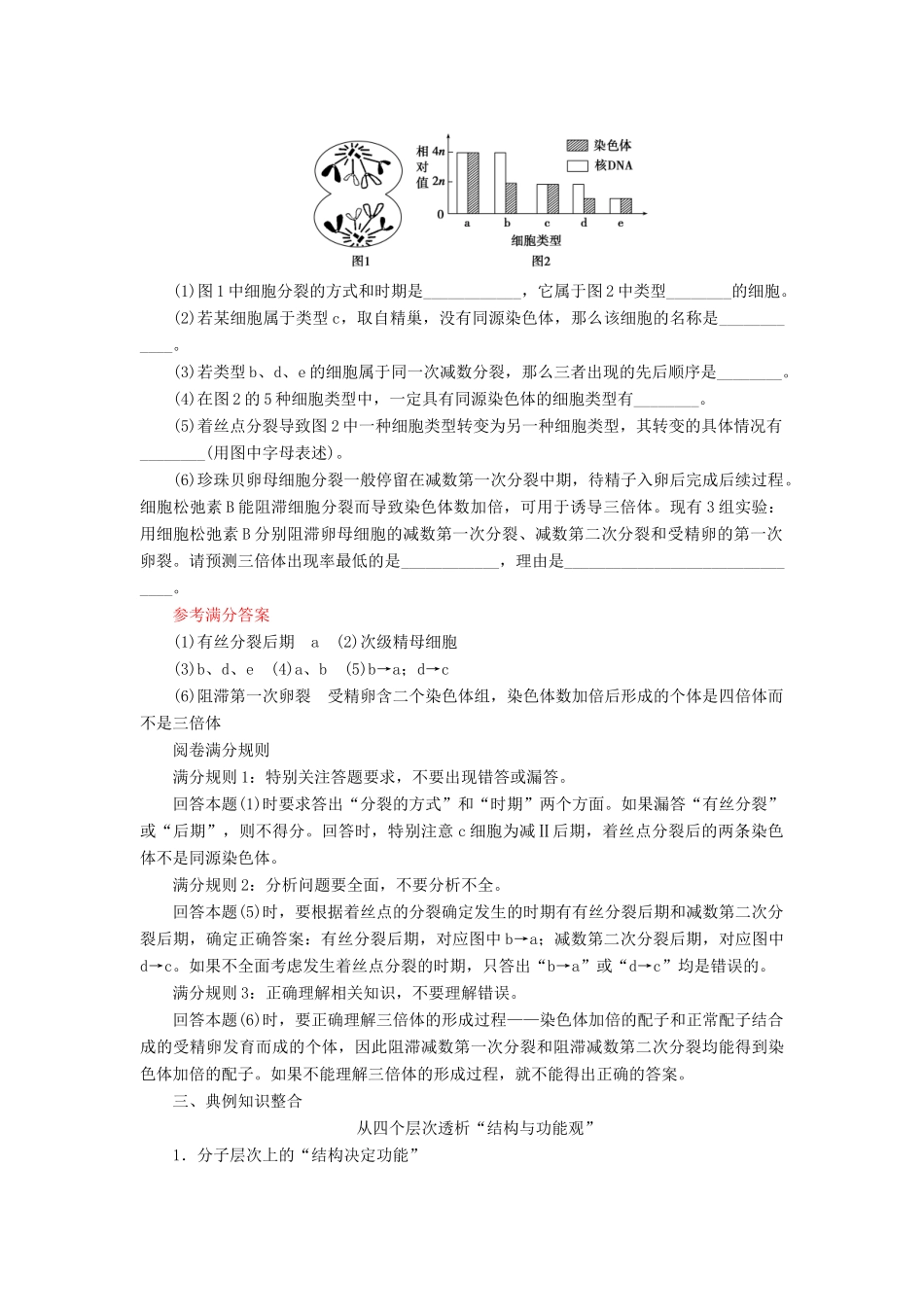 （新高考）高考生物一轮复习 考能提升（三）细胞的生命历程学案 新人教版-新人教版高三全册生物学案_第2页