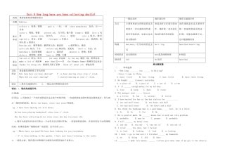 八年级英语下册 Unit 6 How long have you been collecting shells教案 人教新目标版