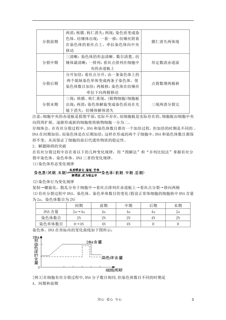 高中生物 第1章 细胞增殖全套导学案 新人教版必修1_第3页