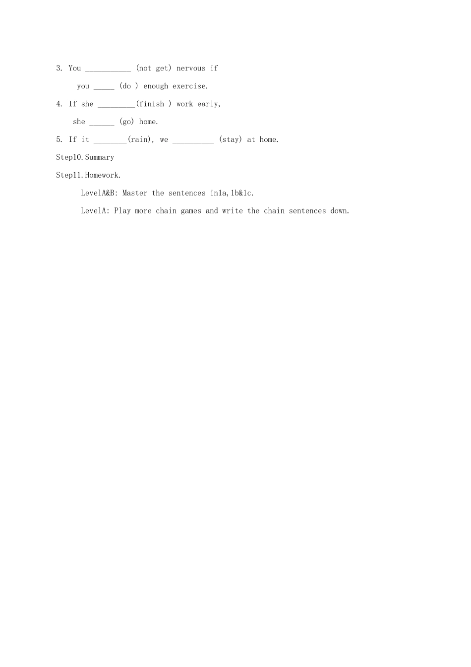 八年级英语上册 Unit 10 If you go to the party  you’ll have a great time Section A（1a-1c）教案 （新版）人教新目标版-（新版）人教新目标版初中八年级上册英语教案_第3页