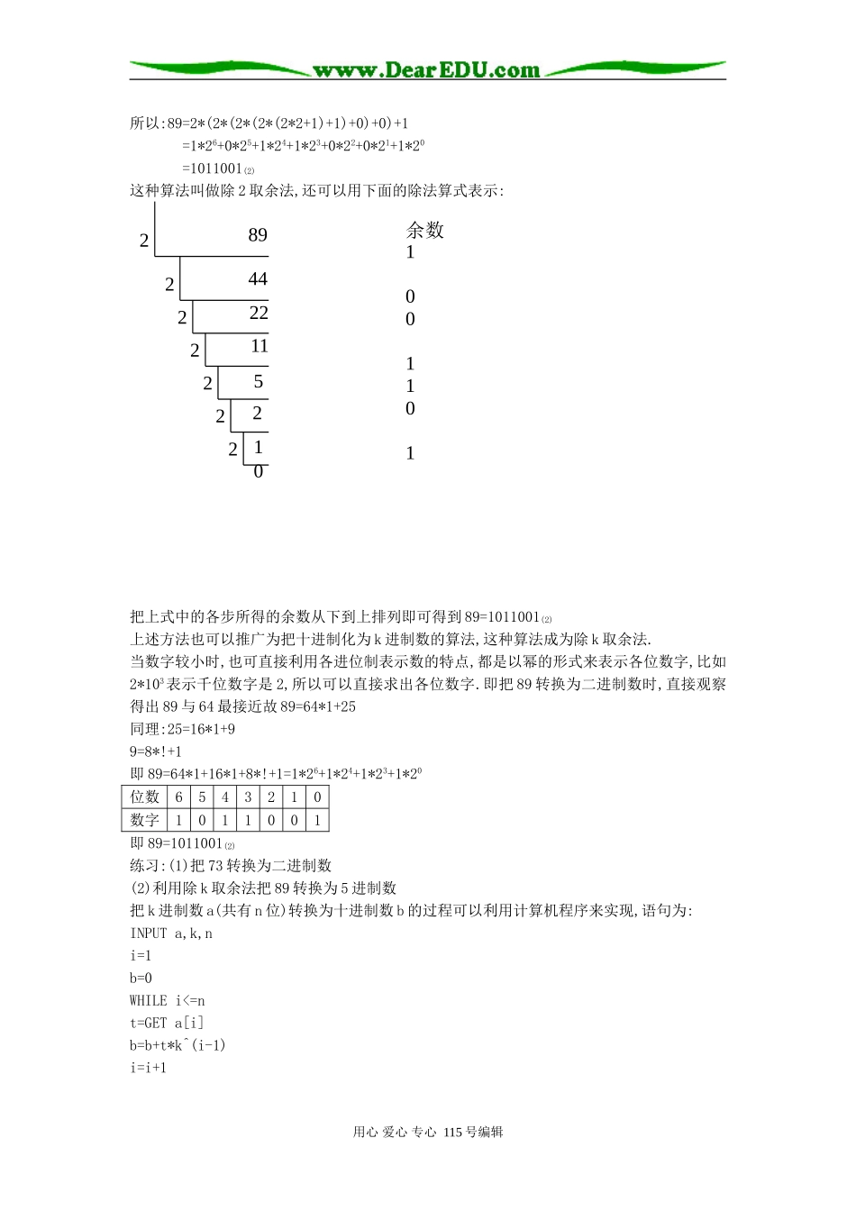 必修3 第一章  算法案例（3）第五课时  进位制（海口实验中学  刘志强）_第2页
