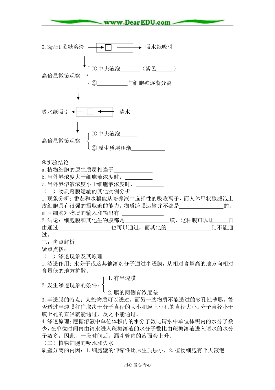 第一节　物质跨膜运输的实例_第2页