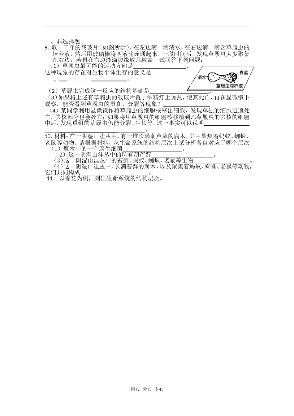 高三生物《走近细胞》学案（新人教版必修1）（1）_第3页