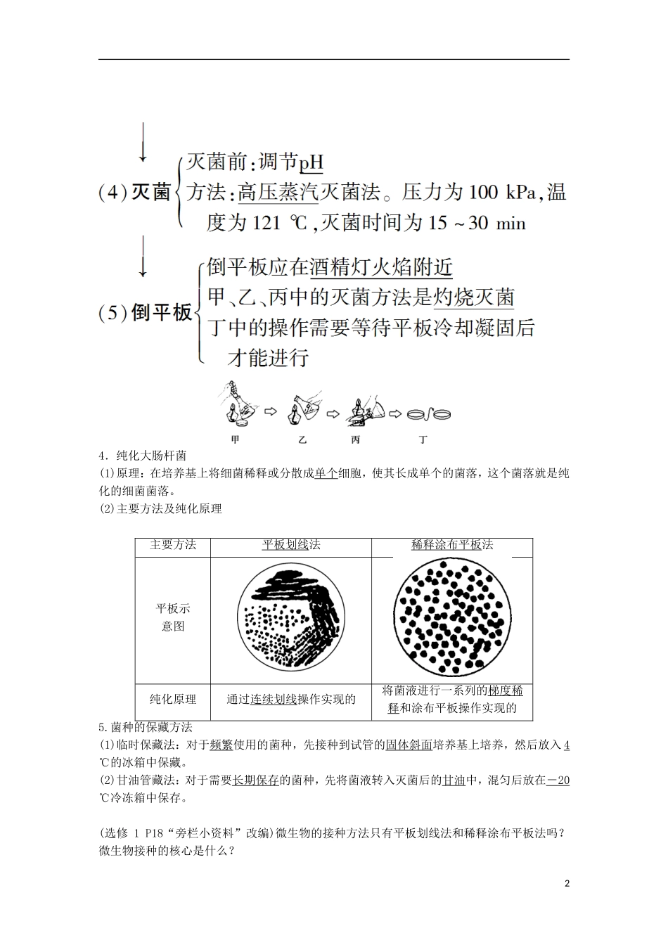 高考生物一轮复习 第十二单元 生物技术实践 第40讲 微生物的培养与应用学案-人教版高三全册生物学案_第2页