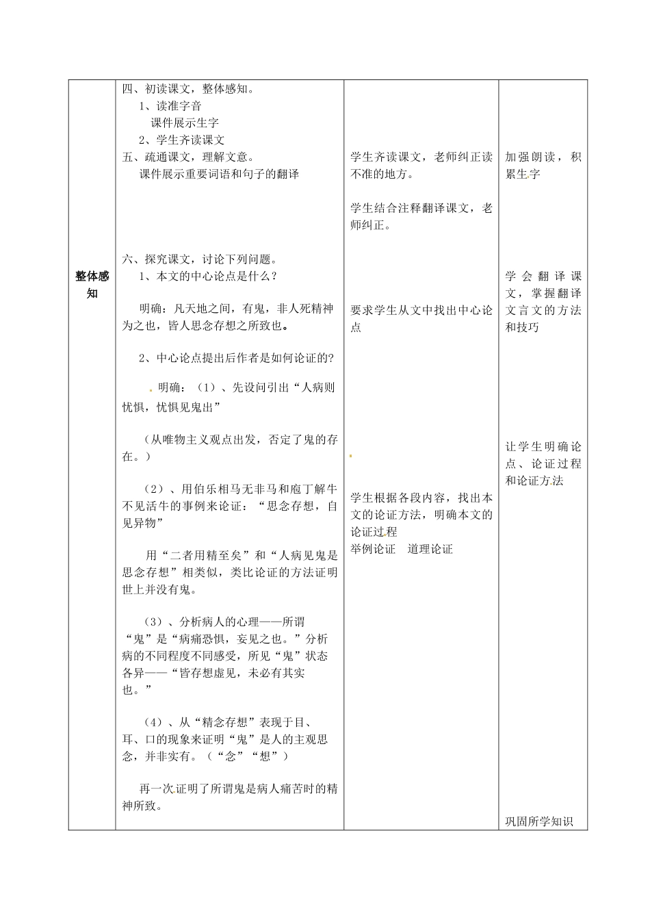 九年级语文上册 27 订鬼教案 语文版-语文版初中九年级上册语文教案_第2页
