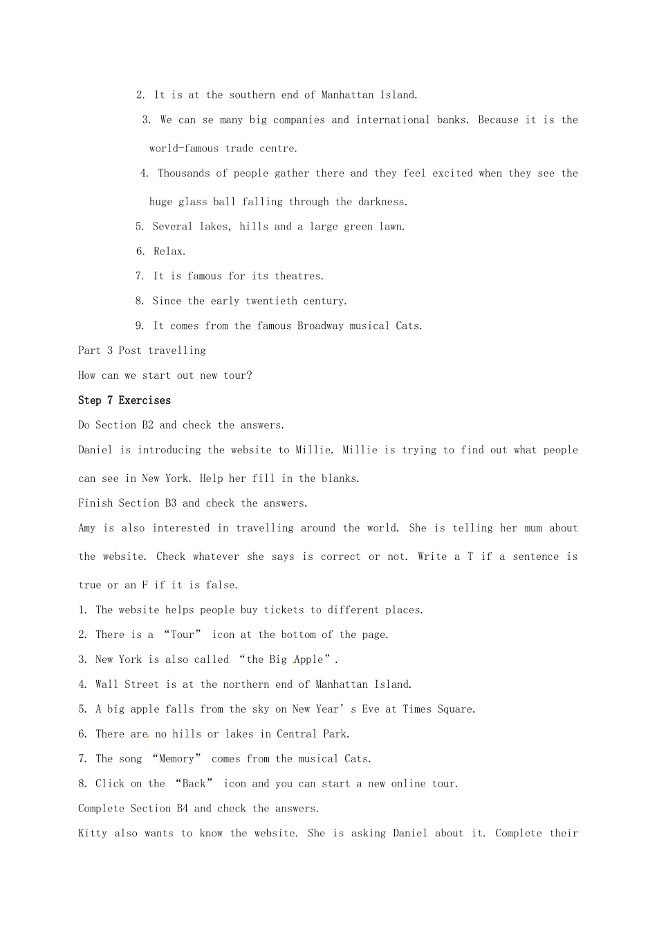 八年级英语下册《Unit 3 Online tours Reading I》教案 （新版）牛津版-（新版）牛津版初中八年级下册英语教案_第3页