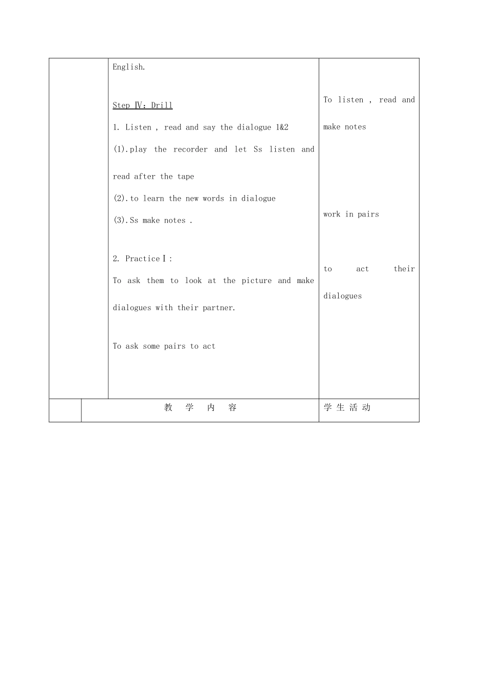 北京市窦店中学七年级英语《lesson6 Jim’s family》教案_第2页