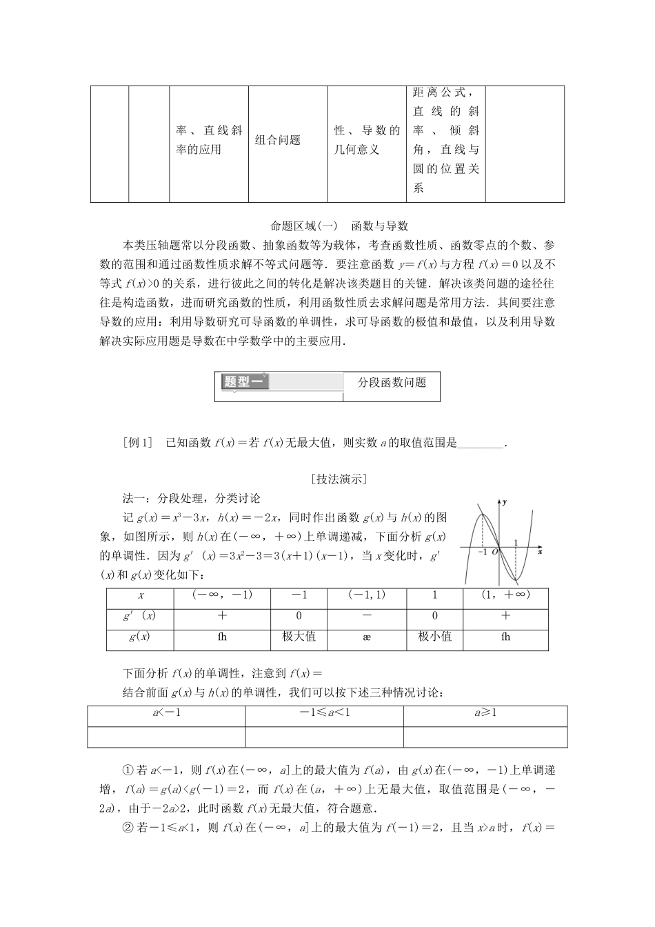（通用版）高考数学二轮复习 第一部分 第三层级 难点自选 专题一“选填”压轴小题命题的4大区域讲义 理（普通生，含解析）-人教版高三全册数学教案_第2页