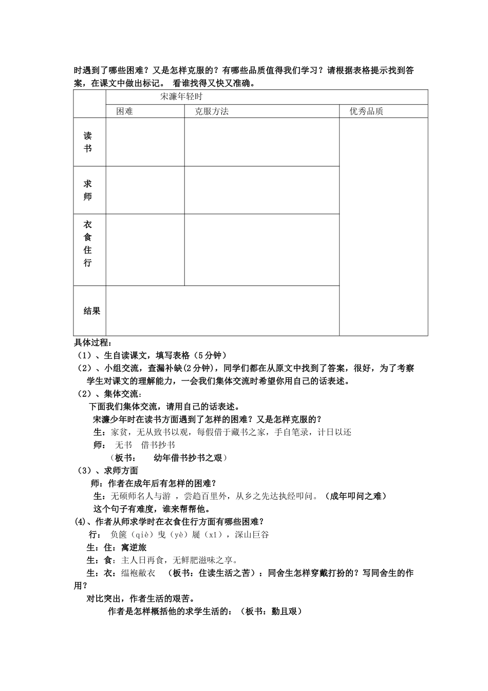 -九年级语文下册 第六单元 23《送东阳马生序》教案（2）（新版）语文版-（新版）语文版初中九年级下册语文教案_第2页