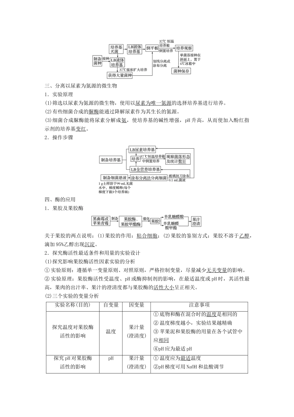 （浙江选考）高三生物二轮专题复习 专题十 生物技术实践 考点1 微生物的利用与酶的应用学案 新人教版-新人教版高三全册生物学案_第3页