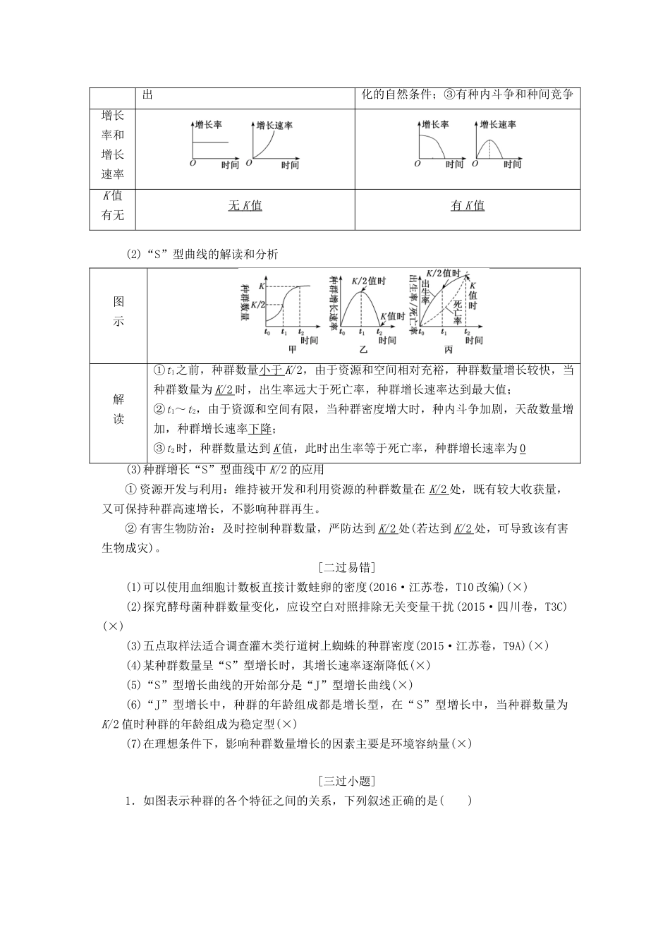 高考生物二轮复习 专题五 生态学案-人教版高三全册生物学案_第2页