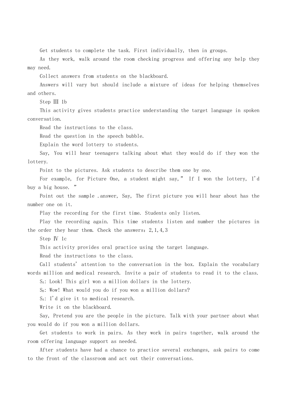 九年级英语全册 Unit 4 What would you do？The First Period教案 人教新目标版_第2页