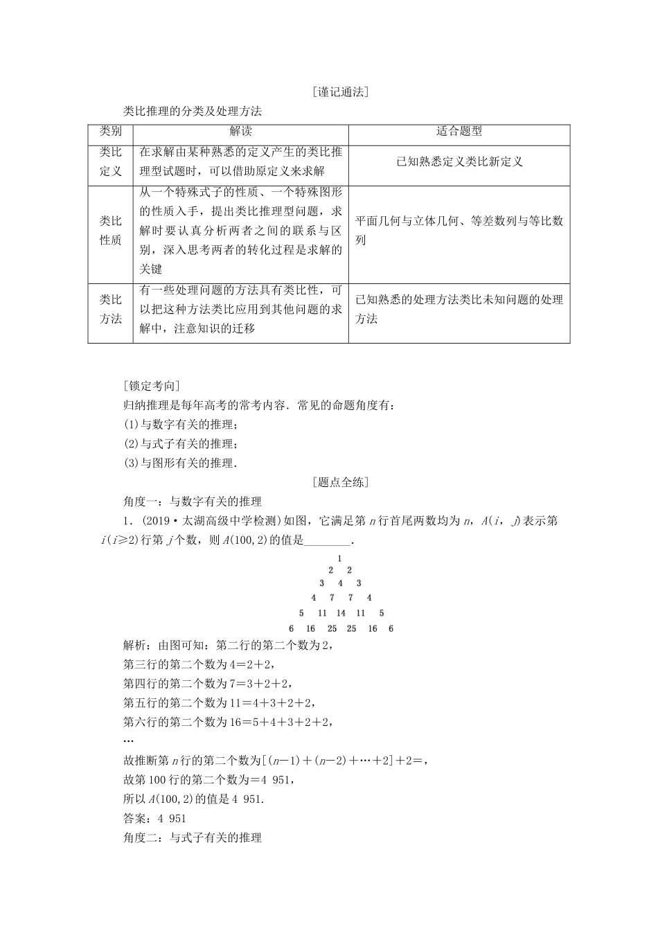 （江苏专版）高考数学一轮复习 第十章 算法初步、复数、推理与证明 第三节 合情推理与演绎推理教案 文（含解析）苏教版-苏教版高三全册数学教案_第3页