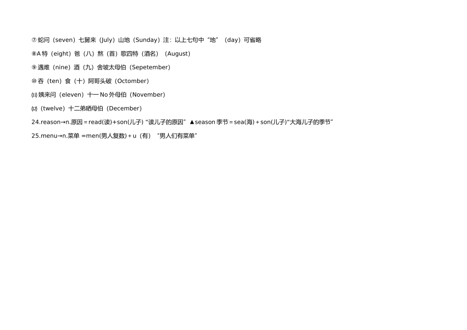 七年级英语下册Unit 8单词速记人教版_第3页