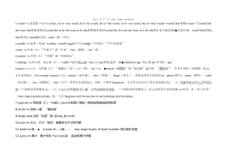 七年级英语下册Unit 8单词速记人教版