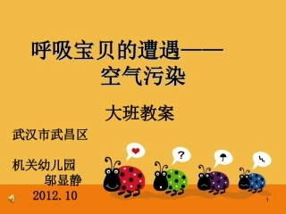 环保教案：呼吸宝贝