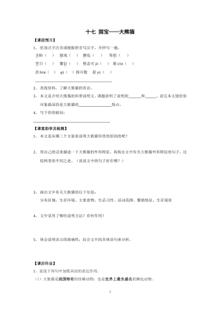 十七国宝大熊猫