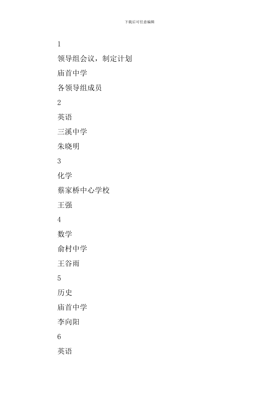 农村初中教研中心教研工作计划_第3页