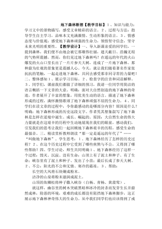 14、地下森林断想