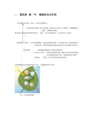 七上第四章第一节植物的光合作用