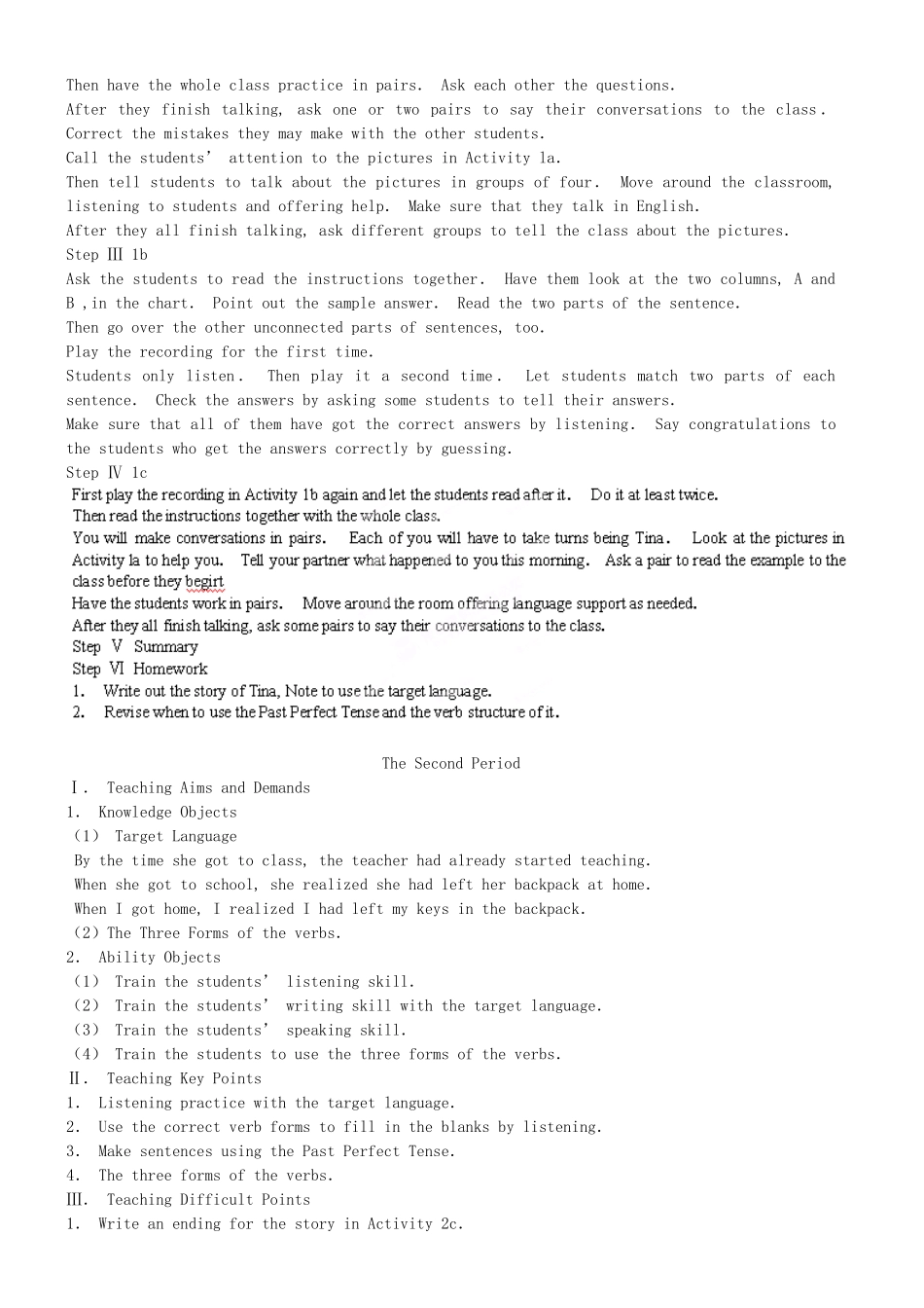 吉林省伊通县实验中学九年级英语全册《Unit 10 By the time I got outside, the bus had already left》教案 人教新目标版_第2页