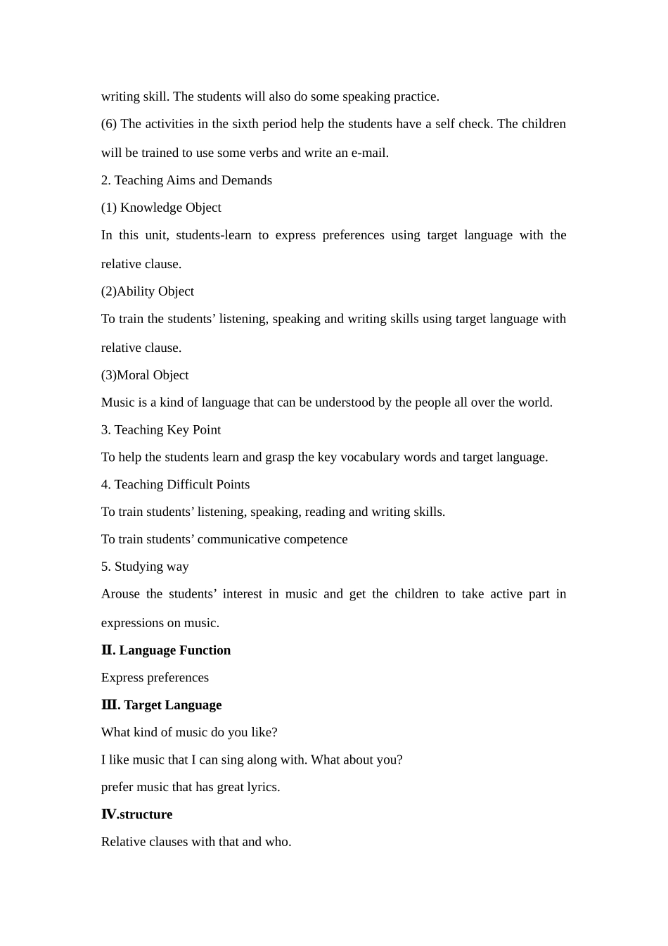Unit 6 I like music that I can dance to教案_第2页