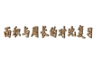 面积与周长的对比复习