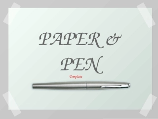 常用PPT模板paperandpen