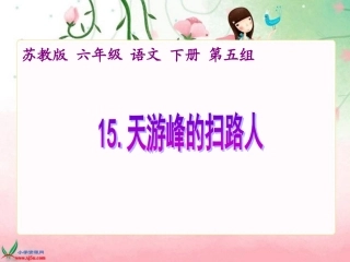 （苏教版）六年级语文课件天游峰的扫路人