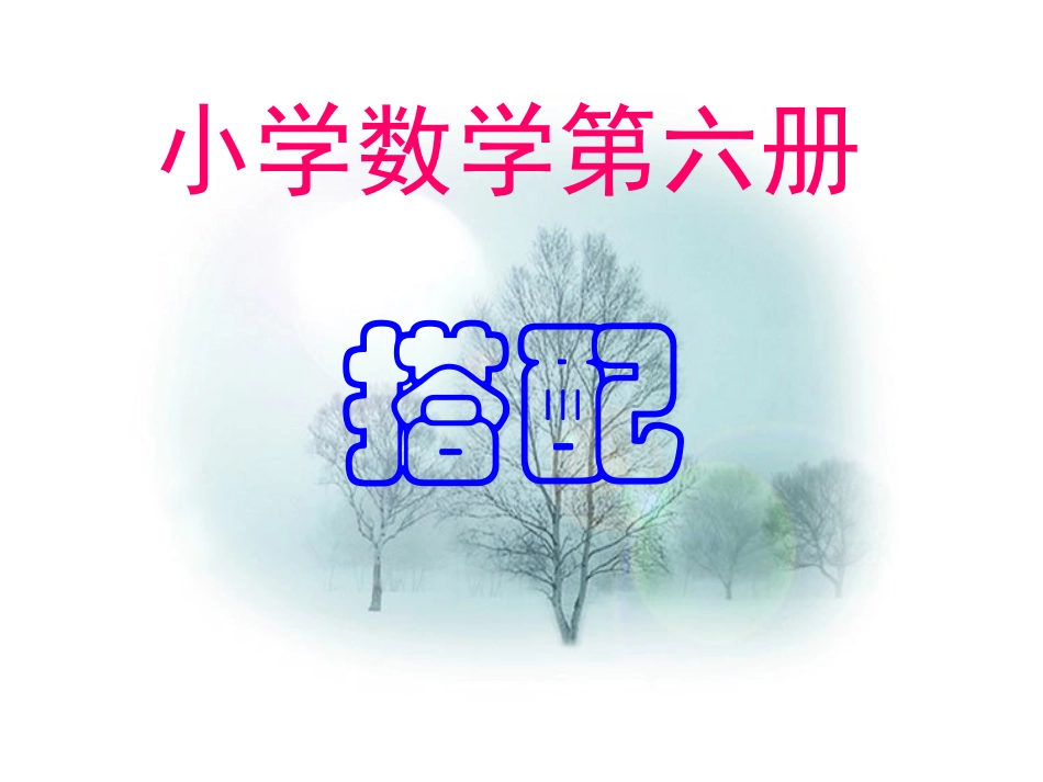 人教版三年级数学下册搭配课件_第2页