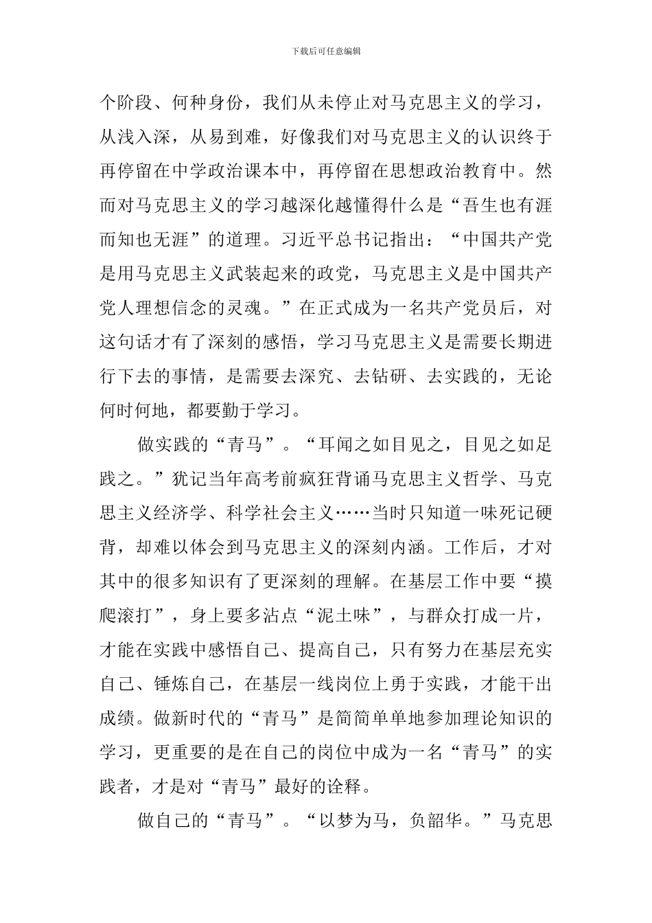实施青马培养工程意见感想_第2页