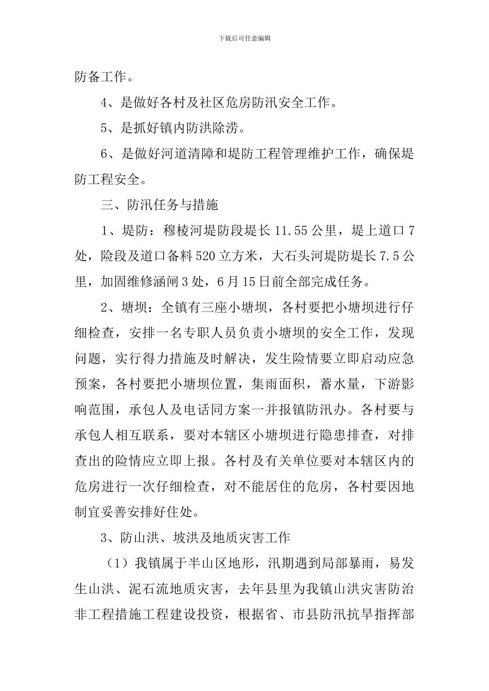 汛期防汛工作方案_第2页