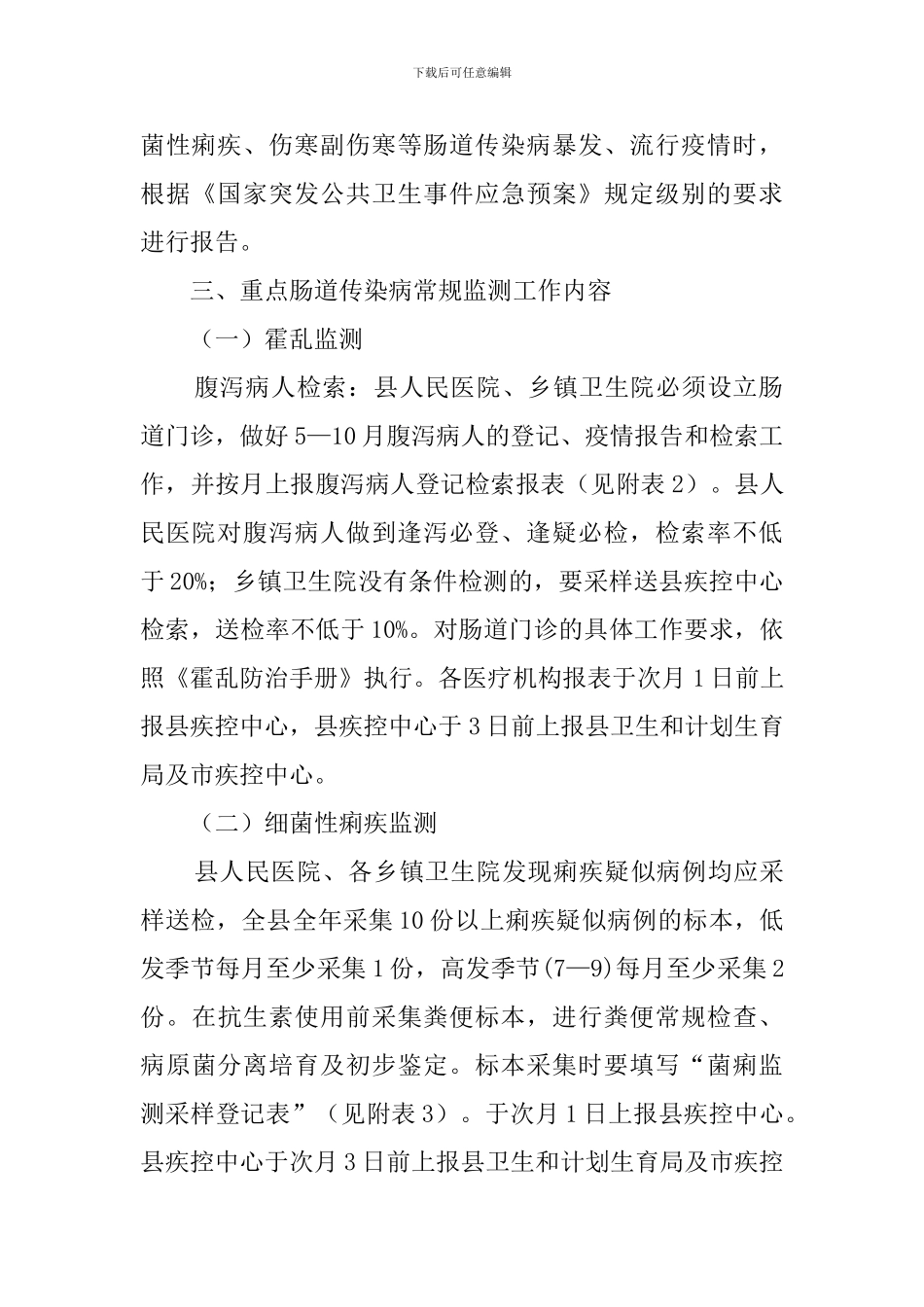 肠道传染病常规监测工作计划作文_第3页