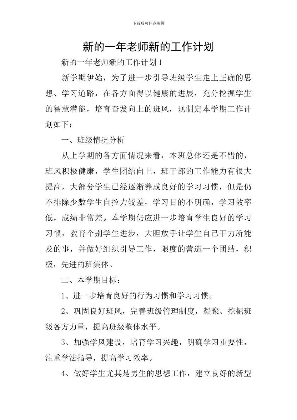 新的一年教师新的工作计划_第1页