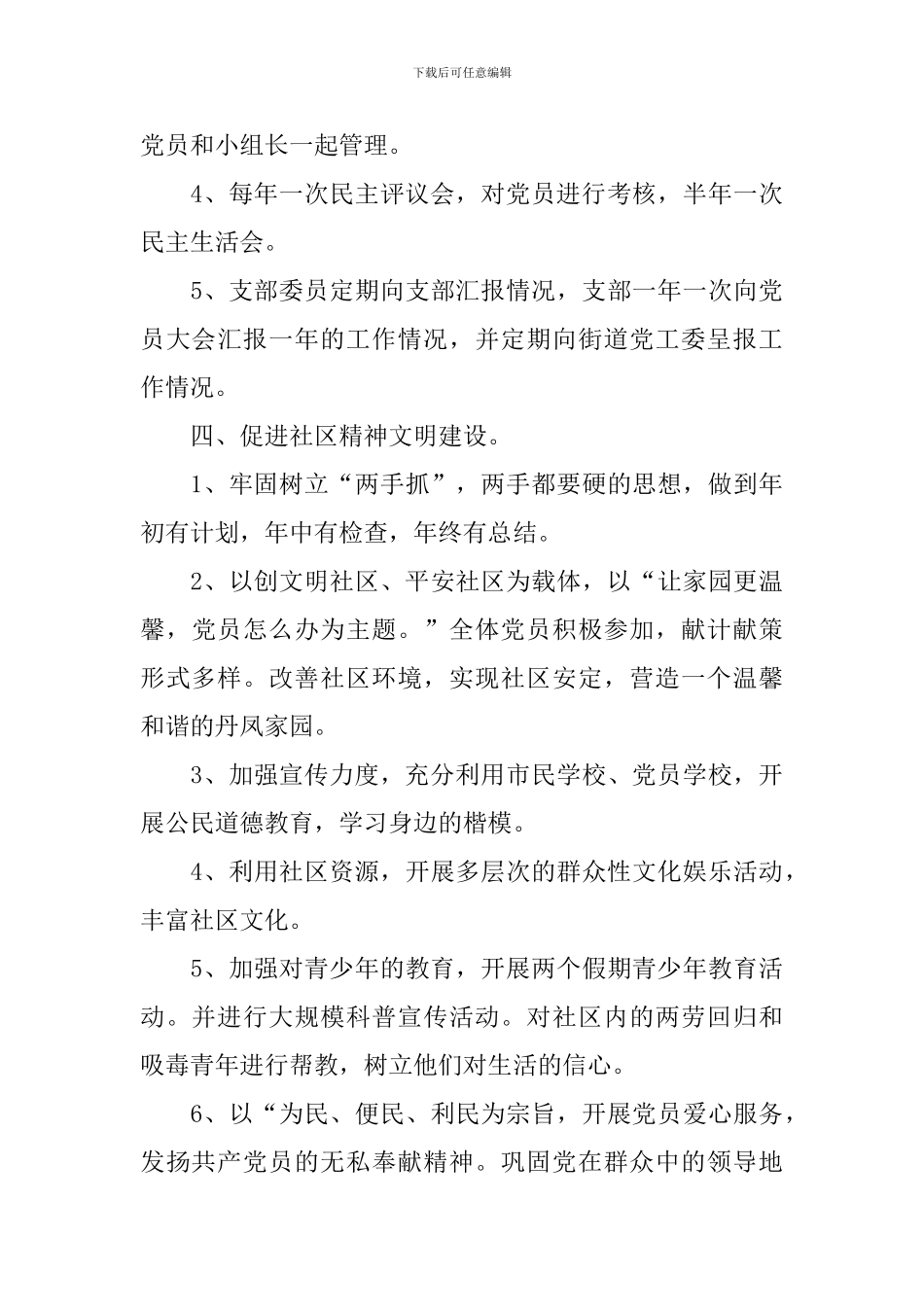 党总支年度工作计划怎么写2024_第3页